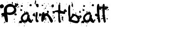 Paintball font