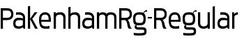 download PakenhamRg-Regular font