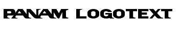 download PanAm LogoText font