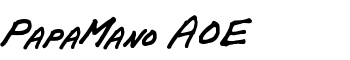 download PapaMano AOE font