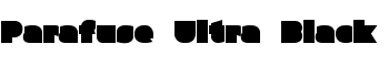 Parafuse Ultra Black font