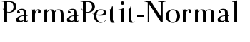 ParmaPetit-Normal font