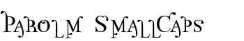 Parolm SmallCaps font