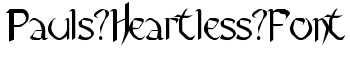 Pauls Heartless Font font