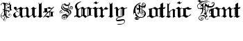 Pauls Swirly Gothic Font font