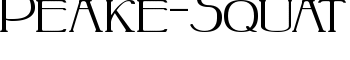 download Peake-Squat font