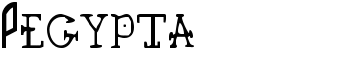 Pegypta font