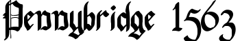 download Pennybridge 1563 font