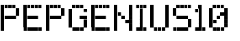 pepgenius10 font