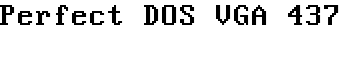 download Perfect DOS VGA 437 font