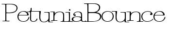 PetuniaBounce font