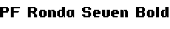 PF Ronda Seven Bold font