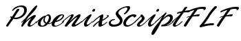 PhoenixScriptFLF font