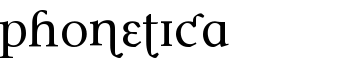 Phonetica font