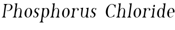 Phosphorus Chloride font