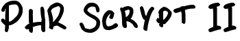 download PHR Scrypt II font