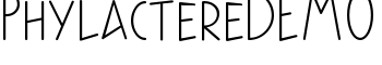 PhylactereDEMO font