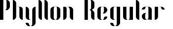 Phyllon Regular font