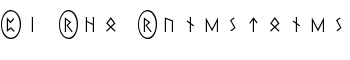 Pi Rho Runestones font