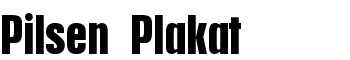 download Pilsen Plakat font