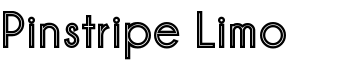 Pinstripe Limo font