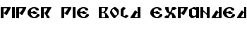 Piper Pie Bold Expanded font