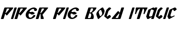 download Piper Pie Bold Italic font