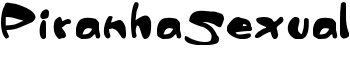 PiranhaSexual font