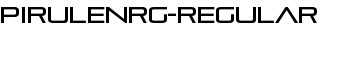 PirulenRg-Regular font