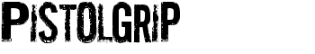 Pistolgrip font