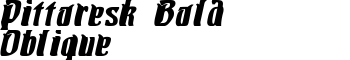 download Pittoresk Bold Oblique font
