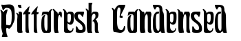 Pittoresk Condensed font