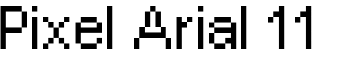 Pixel Arial 11 font