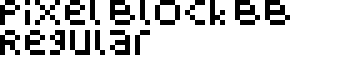 Pixel Block BB Regular font