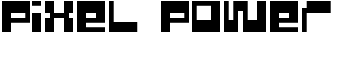 Pixel Power font