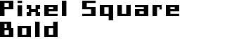 Pixel Square Bold font