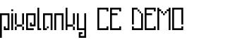 pixelanky CE DEMO font