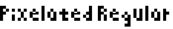 Pixelated Regular font