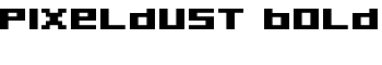Pixeldust Bold font