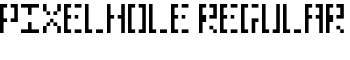 download Pixelhole Regular font