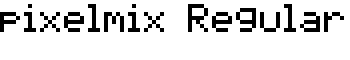 pixelmix Regular font