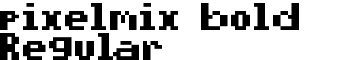 pixelmix bold Regular font