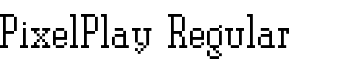 PixelPlay Regular font