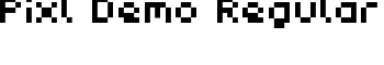 Pixl_Demo-Regular font