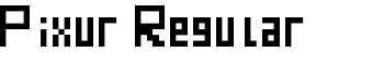 Pixur Regular font