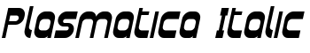 Plasmatica Italic font