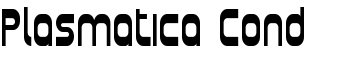 Plasmatica Cond font