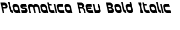 Plasmatica Rev Bold Italic font