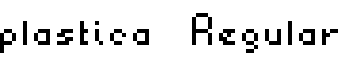 plastica Regular font