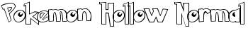 Pokemon Hollow Normal font